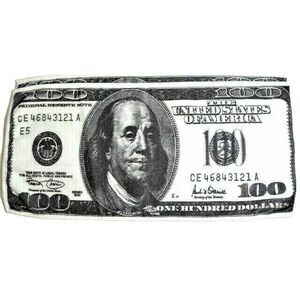 100 Dollar Bill Kitchen Towels Lightweight Novelty 19 x 9-in 2-pc Cotton NEW